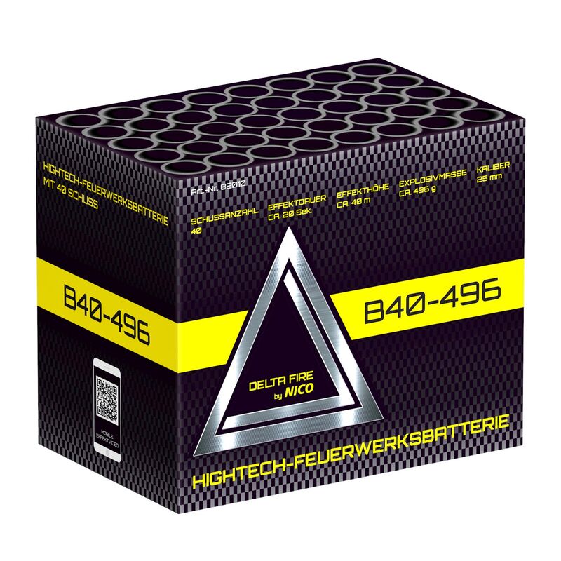 Rasante 40 Schuss Batterie mit 8x5 Schuss Salven ~  für 39.09 EUR bestellen