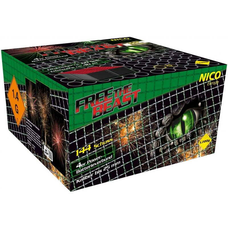 Verbundfeuerwerk mit 4 Batterien und 144 Schuss ~  für 186.99 EUR bestellen