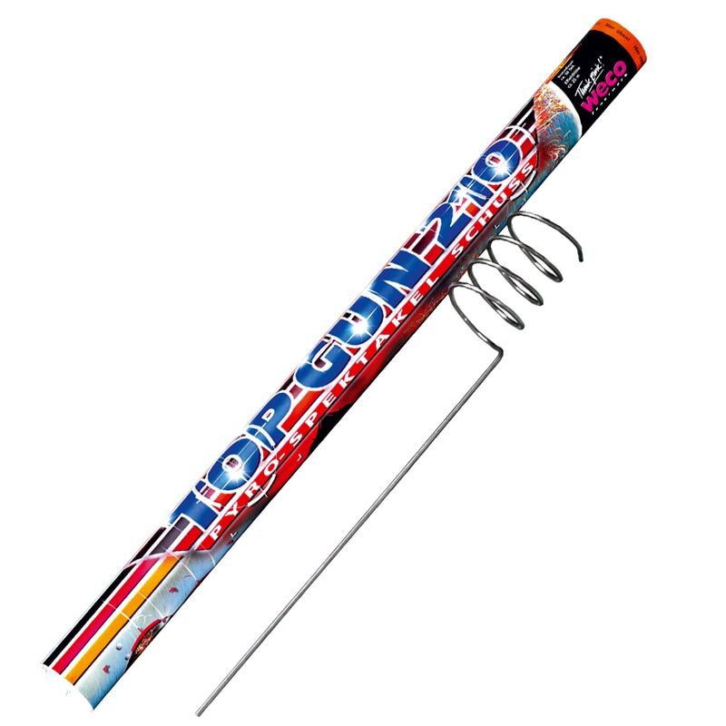 210-Schuss-RöLi-Batterie Mit besonders farbintensiven roten, grünen und silbernen Leuchtkugeln ~  für 13.59 EUR bestellen