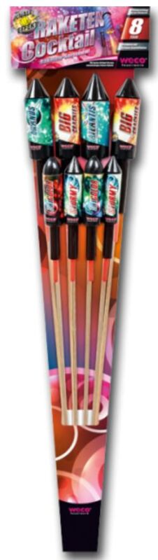 8-teiliges Raketen-Sortiment 8-teilig, 6-fach sortiert. Mit bunten Brillant-Sternen und prächtigen Colour-Buketts ~  für 13.49 EUR bestellen