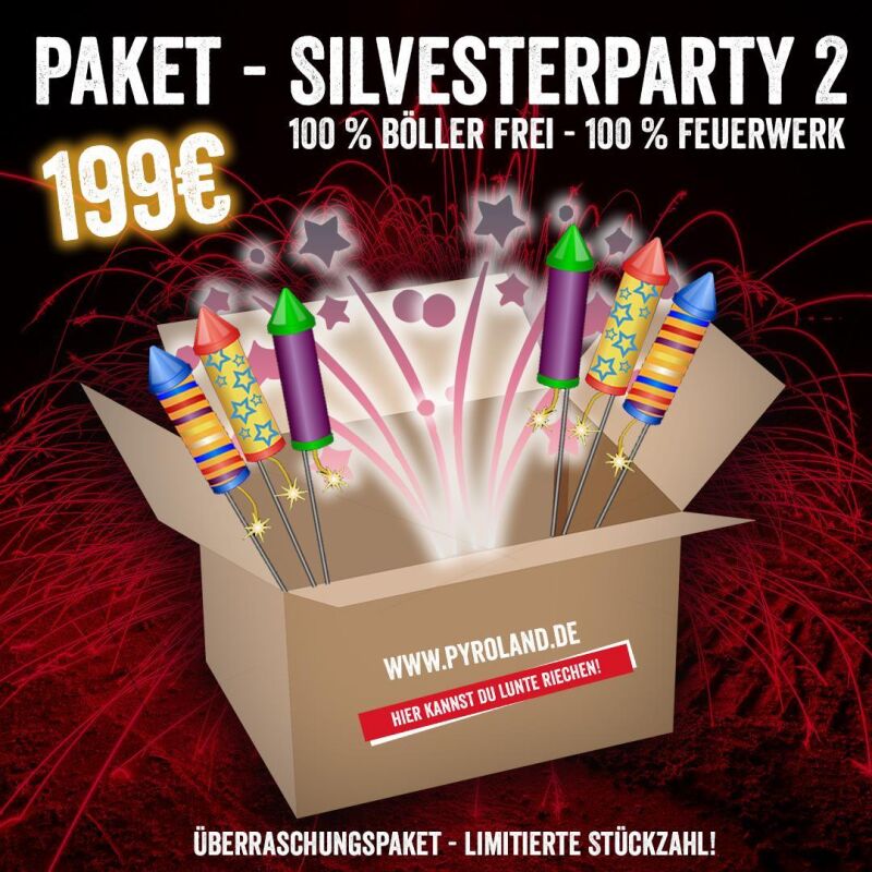 Silvesterfeuerwerk|Silvester Party Artikel ~ für 199 EUR bestellen