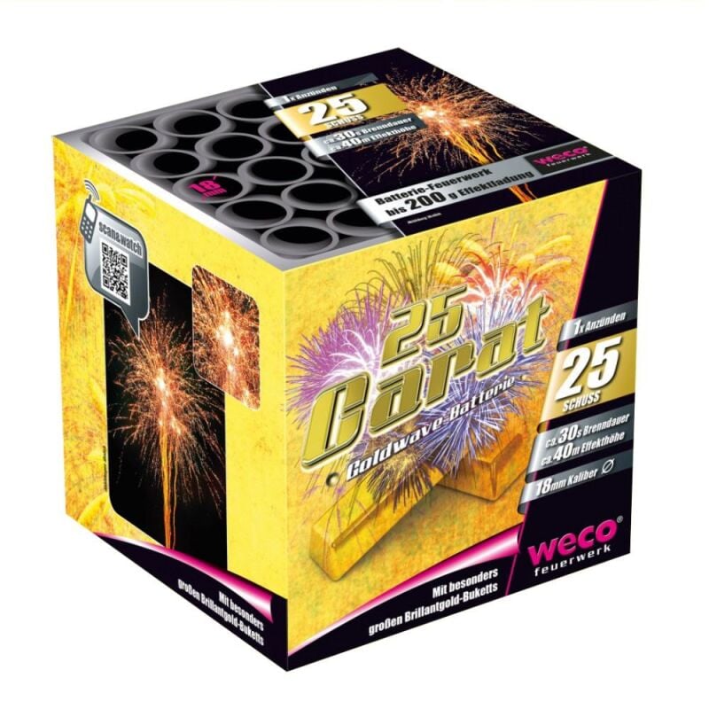 25 Carat (Sol) 25-Schuss-Feuerwerk-Batterie online bestellen