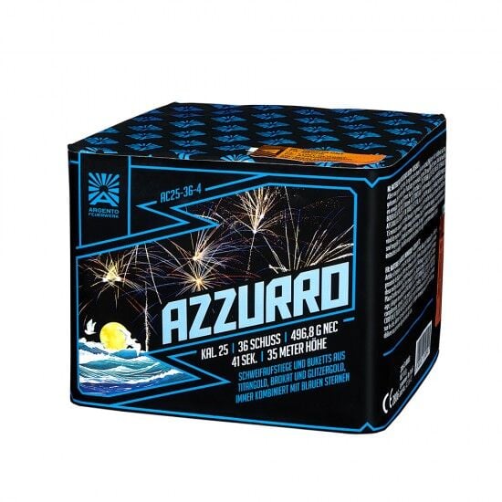 Azzurro 36-Schuss-Feuerwerk-Batterie online bestellen