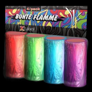 Bunte Flamme 4er Bengalflammen online bestellen