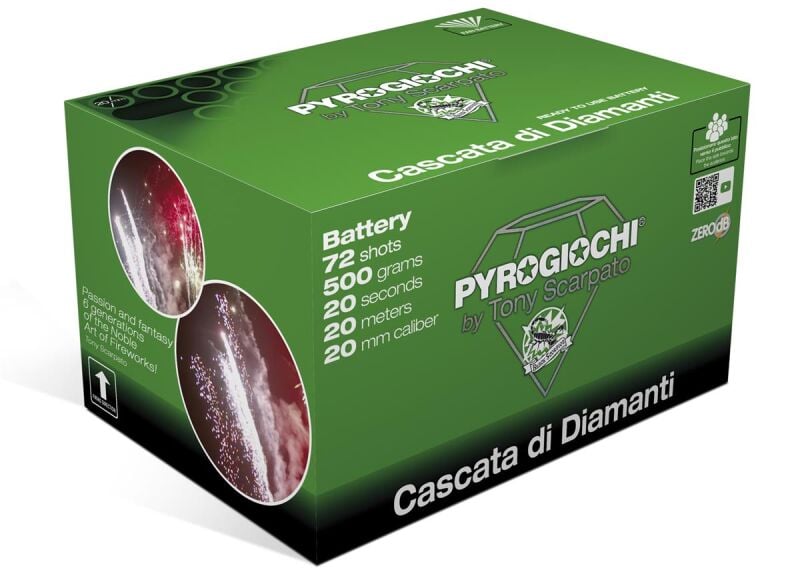 Cascata Di Diamanti 72-Schus-Feuerwerk-Batterie online bestellen