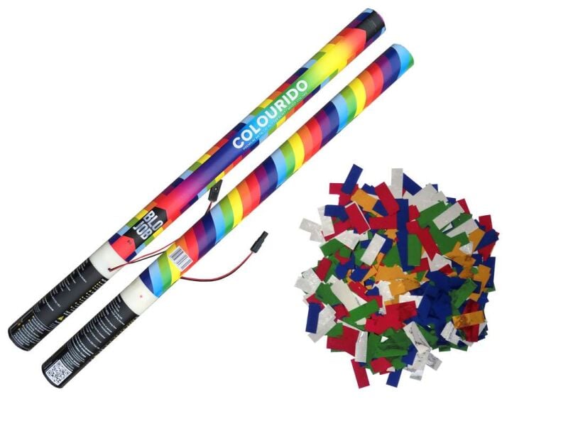 Colourido 80cm elektrisch Metallicflitter bunt online bestellen