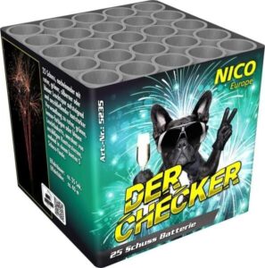Der Checker 25 Schuss Feuerwerk-Batterie online bestellen