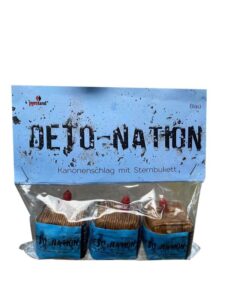Deto-Nation 3er Pack kubische Kanonenschläge Blue online bestellen