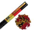 Deutschlandregen 80cm Papierflitter schwarz-rot-gold online bestellen
