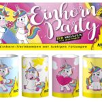 Einhorn Party, 4 Tischbomben online bestellen