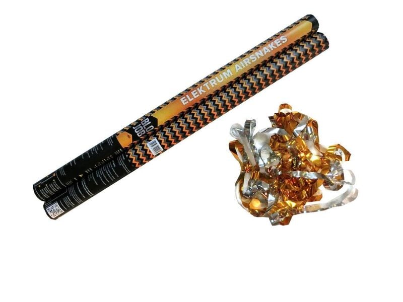 Elektrum Airsnakes 80cm Metallicstreamer gold-silber online bestellen