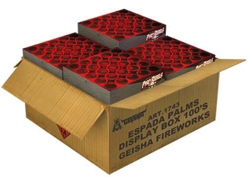 Espada Palms Display Box 100-Schuss-Feuerwerkverbund (Stahlkäfig) online bestellen