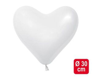 Figuren-Ballons Big Heart, weiß online bestellen