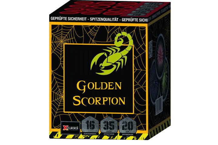 Golden Scorpion 16-Schuss-Feuerwerk-Batterie online bestellen