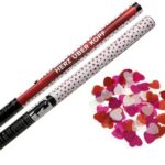 Herz über Kopf 80cm Papierflitter weiß-pink-rot Herzen online bestellen