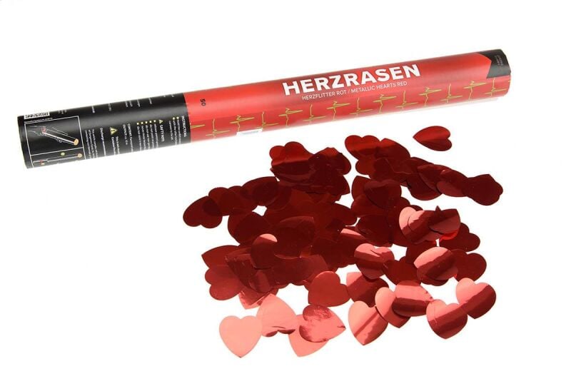 Herzrasen 50cm Metallicflitter rot online bestellen