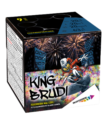 King Brudi 9-Schuss-Feuerwerk-Batterie online bestellen