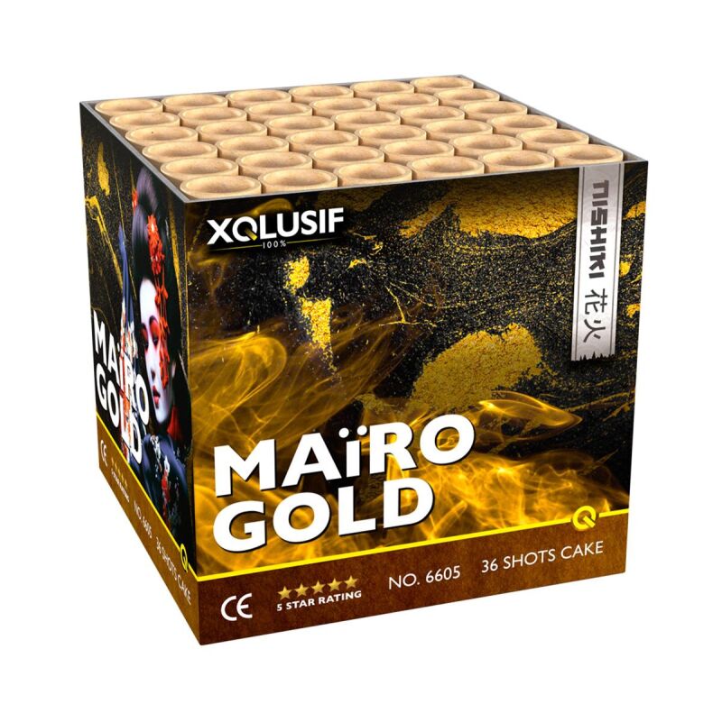 Maïro Gold 36-Schuss-Feuerwerk-Batterie online bestellen