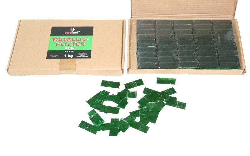 Metallic Flitter – Grün 1kg (Pappschachtel) online bestellen