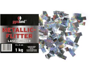 Metallic Flitter – Laser silber 5x2cm 1kg (Pappschachtel) online bestellen