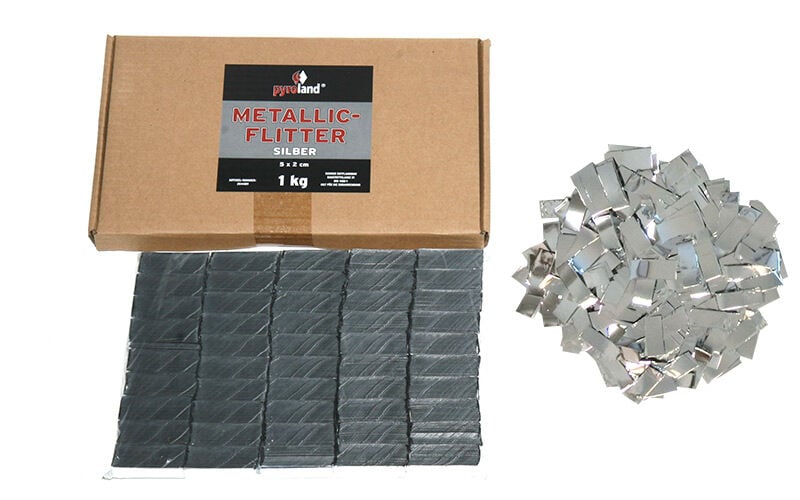 Metallic Flitter – Silber 1kg (Pappschachtel) online bestellen