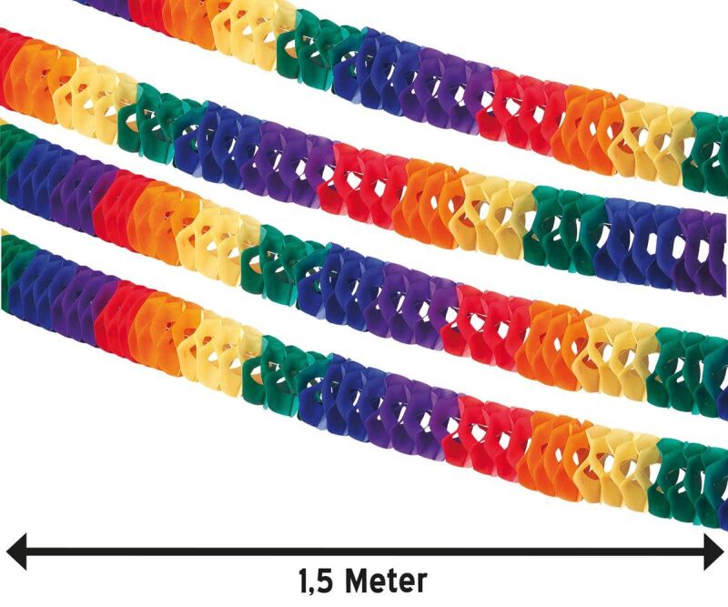 Mini-Papier-Girlande Tischdeko Länge: ca 1.5 m ~  für 1.99 EUR bestellen