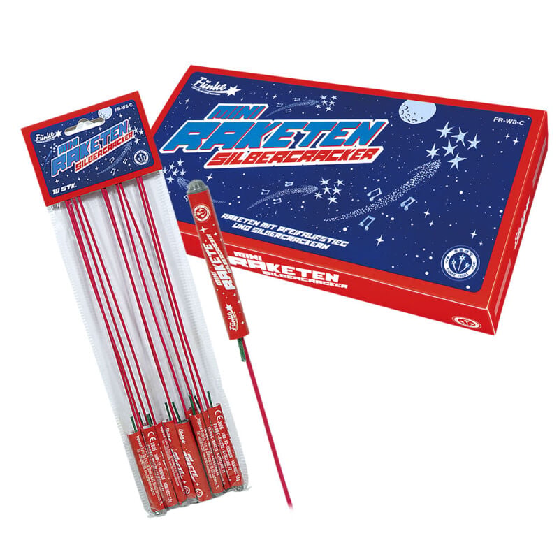 Mini-Raketen Silbercracker 10er Set online bestellen