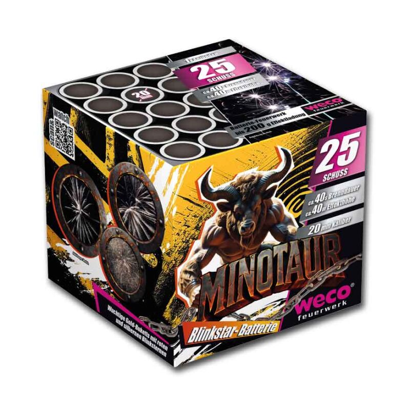Minotaur 25-Schuss-Feuerwerk-Batterie online bestellen