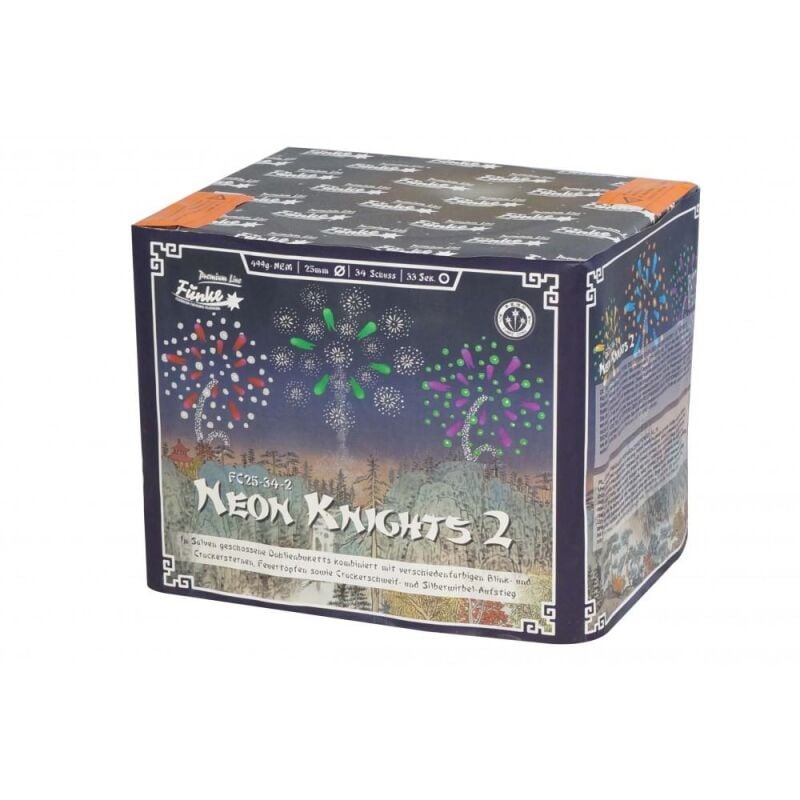 Neon Knights 2 34-Schuss-Feuerwerk-Batterie online bestellen