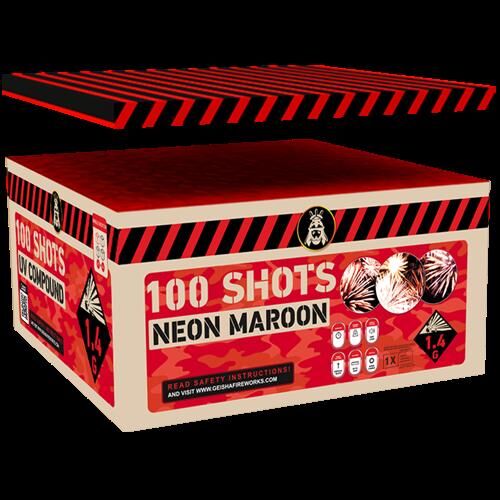 Neon Maroon 100-Schuss-Feuerwerkverbund online bestellen