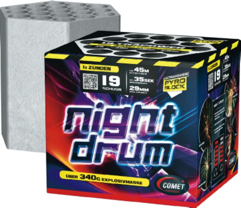 Night Drum 19-Schuss-Feuerwerk-Batterie online bestellen