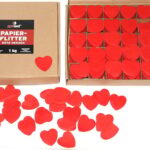 Papier Flitter – Rote Herzen 1kg (Pappschachtel) online bestellen