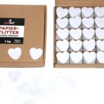 Papier Flitter – Weiße Herzen 1kg (Pappschachtel) online bestellen