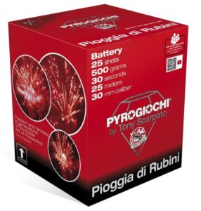 Pioggia Di Rubini 25-Schuss-Feuerwerk-Batterie online bestellen