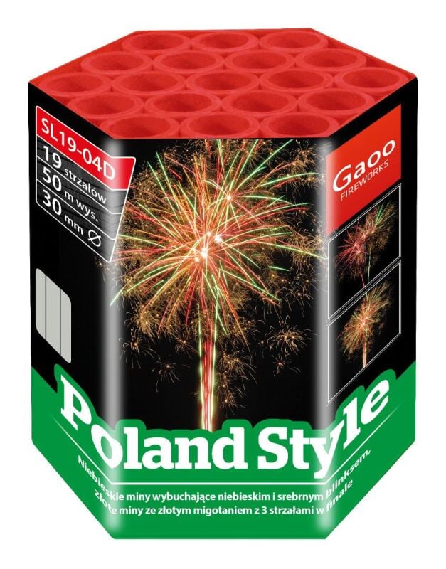 Poland Style 19-Schuss-Feuerwerk-Batterie online bestellen