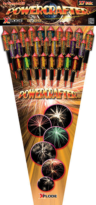 Powercrafter 27-teiliges XXL-Feuerwerk-Raketensortiment online bestellen