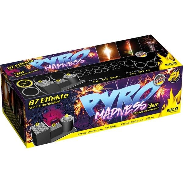 Pyro Madness 87 Schuss-Feuerwerkverbund online bestellen