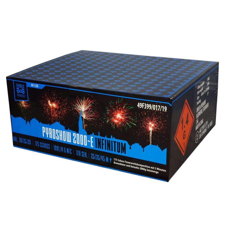 Pyroshow 2000-E Infinitum 175-Schuss-Feuerwerkverbund online bestellen