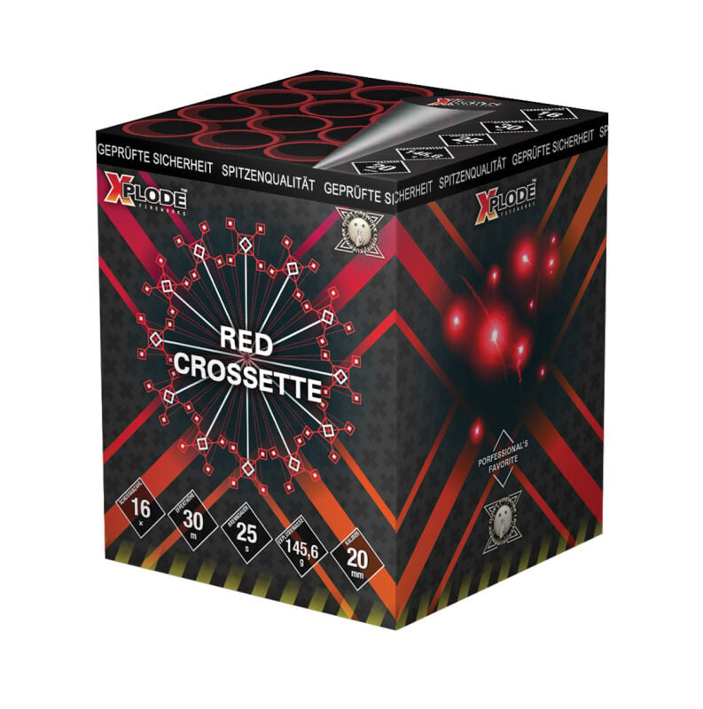 Red Crossette 16-Schuss-Feuerwerkbatterie online bestellen