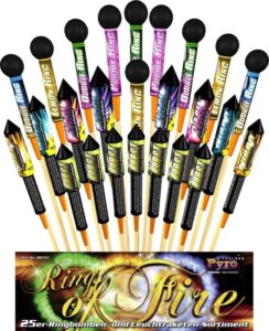Rings of Fire 25-teiliges-Raketen-Sortiment online bestellen