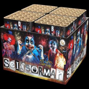 Scissorman 100-Schuss-Feuerwerkverbund (Stahlkäfig) online bestellen