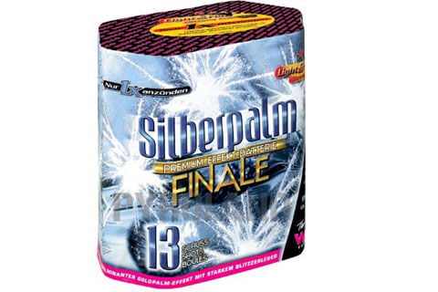 Silberpalm Finale 13-Schuss-Feuerwerk-Batterie online bestellen