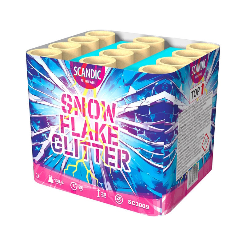 Snowflake Glitter 12-Schuss-Feuerwerk-Batterie online bestellen