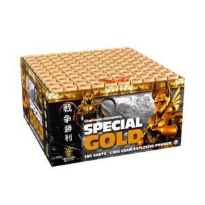 Special Gold 100-Schuss-Blitzknall-Feuerwerkverbund (Stahlkäfig) online bestellen
