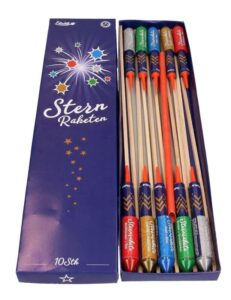 Sternraketen 10-teiliges Feuerwerk-Raketensortiment online bestellen