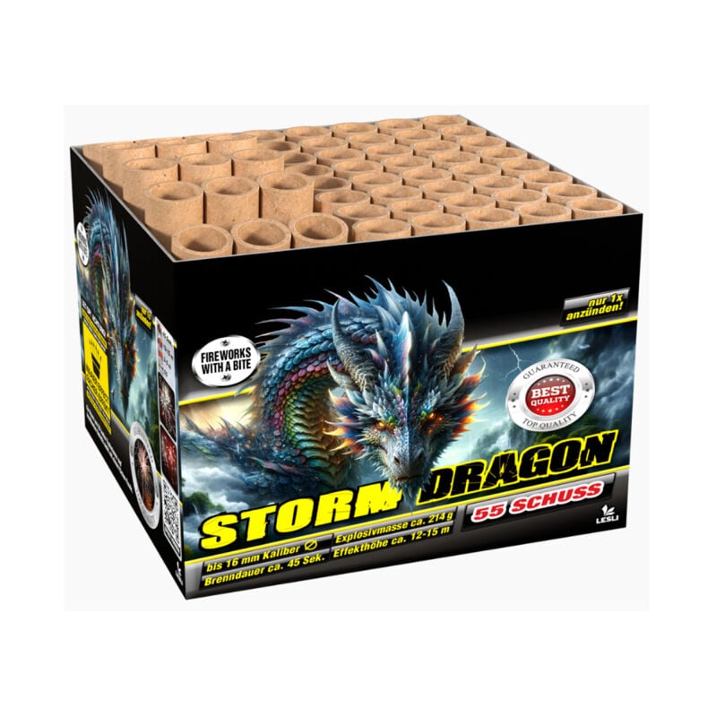 Storm Dragon 55-Schuss-Feuerwerk-Batterie online bestellen