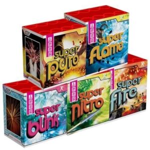 Super 5 5x 8-Schuss-Feuerwerk-Batterien 6er Pack (Stahlkäfig) online bestellen