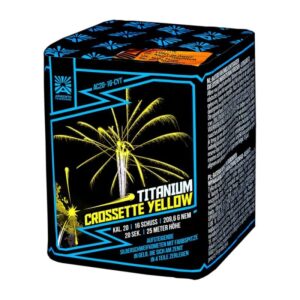 Titanium Crossette Yellow 16-Schuss-Feuerwerksbatterie online bestellen