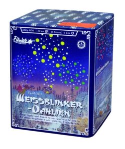 Weissblinker-Dahlien-25-Schuss-Feuerwerk-Batterie online bestellen