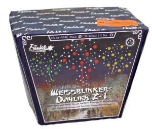 Weißblinker-Dahlien Z-1 25-Schuss-Feuerwerk-Batterie online bestellen